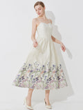 Summer Elegant Jacquard Women Sleeveless Long Maxi Dress Party Gown Luxury Vestido