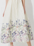 Summer Elegant Jacquard Women Sleeveless Long Maxi Dress Party Gown Luxury Vestido