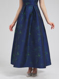 Women Elegant Floral Jacquard Long Maxi Dress Evening Party Vintage Dresses