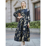 Women Party Long Maxi Jacquard Dress