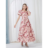 Elegant Women Embroidery Jacquard Party Dress