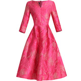 Luxury Women Fashion Elegant Jacquard Party Dress