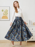 Casual Vintage Women 2 Piece Skirt Set Elegant Party Clothes