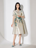 Elegant Jacquard Women Luxury Party Dress