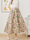 Luxury  Women Two Piece jacquard Skirt Dress Elegant Formal Sets 2pc Lady Party A Line Skirt Casual Women Clothing