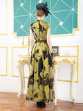 Elegant Women Organza Long Gorgeous Party Dress