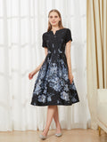 Elegant Women Jacquard Summer Luxury Party Dress