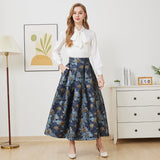 Casual Vintage Women 2 Piece Skirt Set Elegant Party Clothes