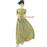 Women Elegant Lace Party Floral Long Dresses