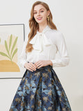 Casual Vintage Women 2 Piece Skirt Set Elegant Party Clothes